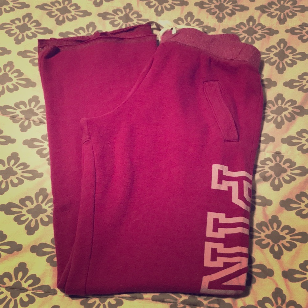 Pink Victoria Secret woman sweatpants